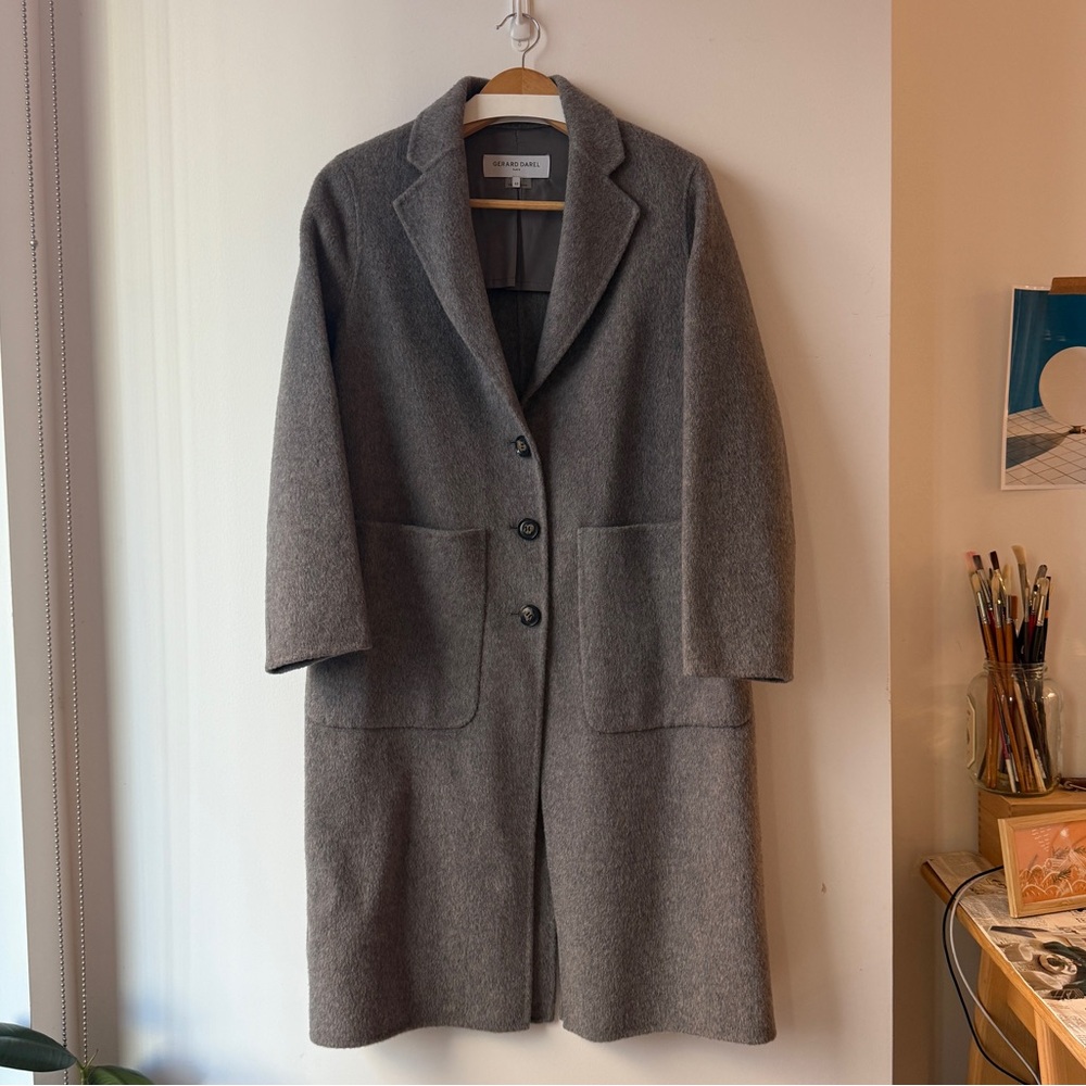 Gerard Darel Gray Wool Coat